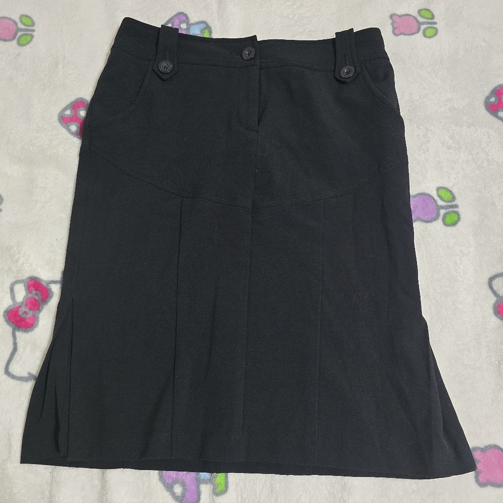 Bisou Bisou Black Pencil Skirt